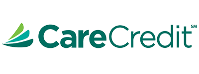CareCredit logo with green and blue stylized leaf design.